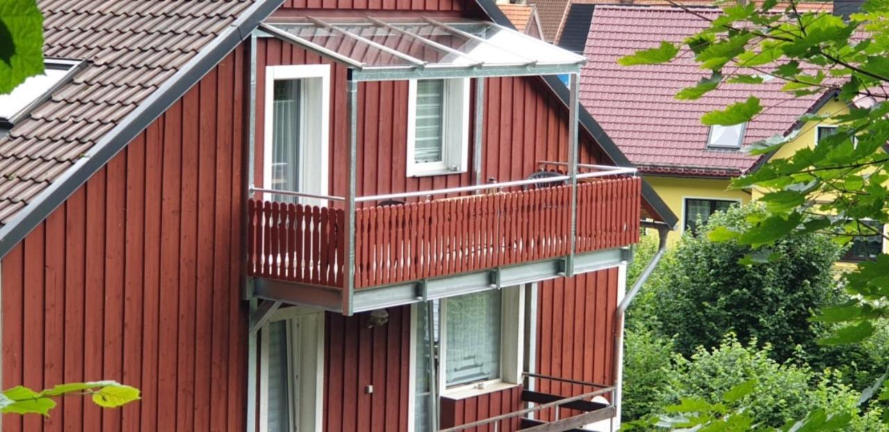 Fewo Mit Balkon Direkt Am Wald Und Wanderweg Ruhe Pur 2 Og バート・ザクサ エクステリア 写真